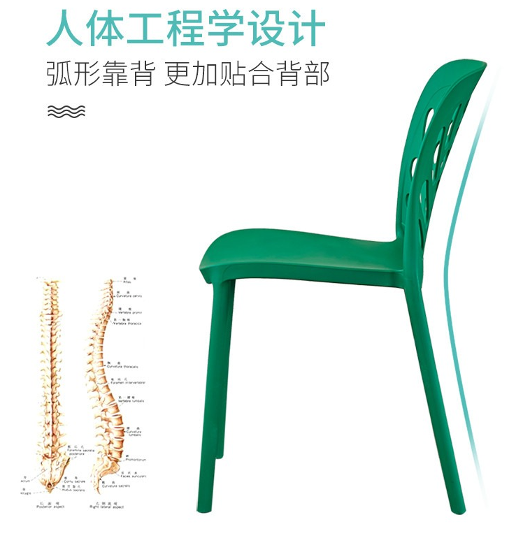 吕字家具-北欧塑料PP椅子简约现代办公靠背椅家用创意餐桌椅咖啡厅休闲洽谈椅详情5