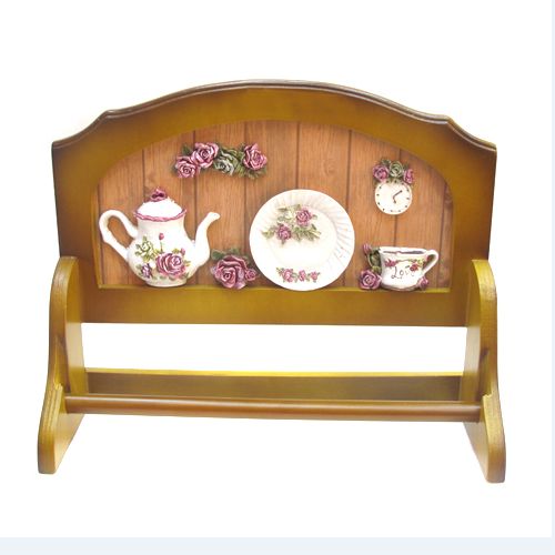 玫瑰花束创意装饰厨房墙面纸巾架也可放浴室门口挂毛巾