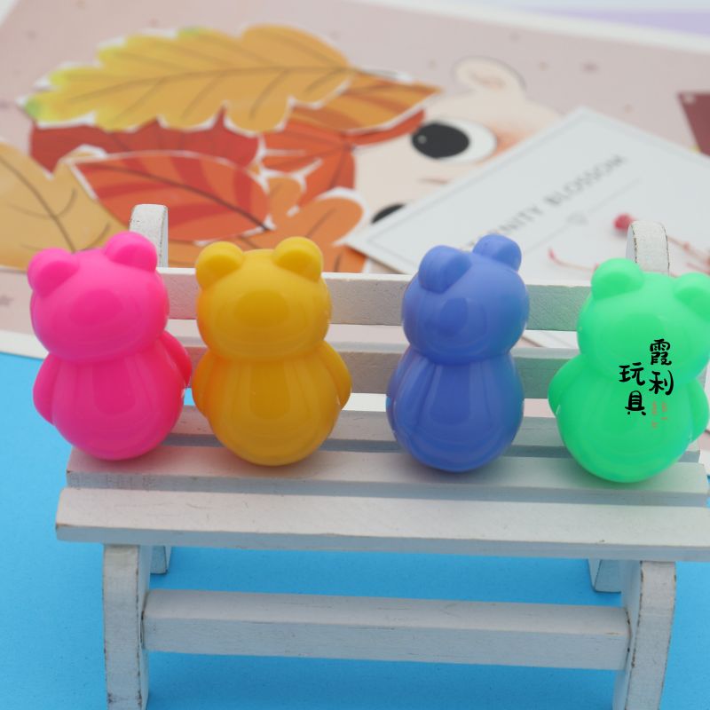 Cartoon untoppleable dolls, children's plastic toys, gift gacha Specification image