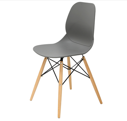 吕字家具成人椅子现代简约咖啡椅餐厅塑料靠背椅时尚椅实木腿彩色户外会议详情6