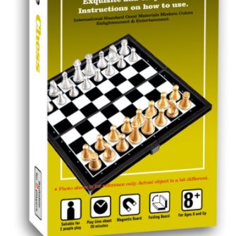 QX3656-A sealed box color box folding magnetic chess set