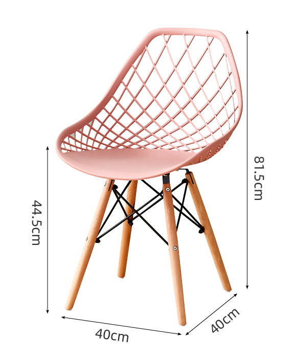 吕字家具-伊姆斯椅子PP椅子电脑靠背椅子洽谈椅子塑料餐椅实木椅子餐厅书桌休闲椅子详情13