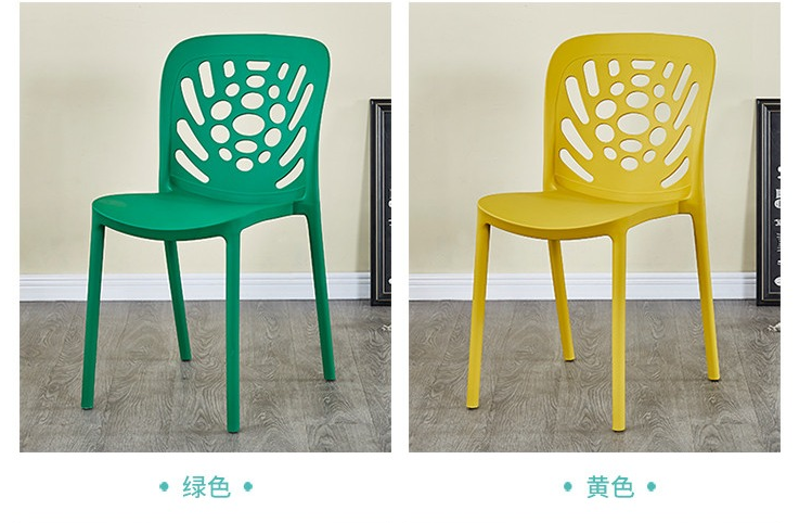 吕字家具-北欧塑料PP椅子简约现代办公靠背椅家用创意餐桌椅咖啡厅休闲洽谈椅详情12