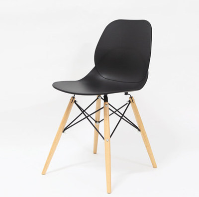 吕字家具成人椅子现代简约咖啡椅餐厅塑料靠背椅时尚椅实木腿彩色户外会议详情5