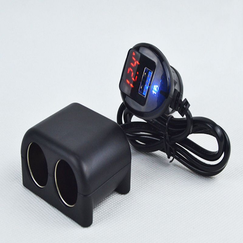 3.1A pantalla digital cargador de coche cargador de coche doble encendedor de cigarrillos teléfono móvil coche usb cargador de coche multifuncional universal