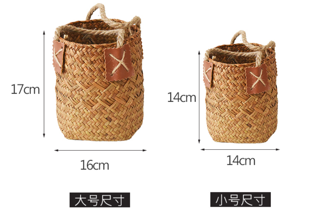 工厂直销  手工编织 收纳筐花篮 手提篮 收纳筐            详情图4