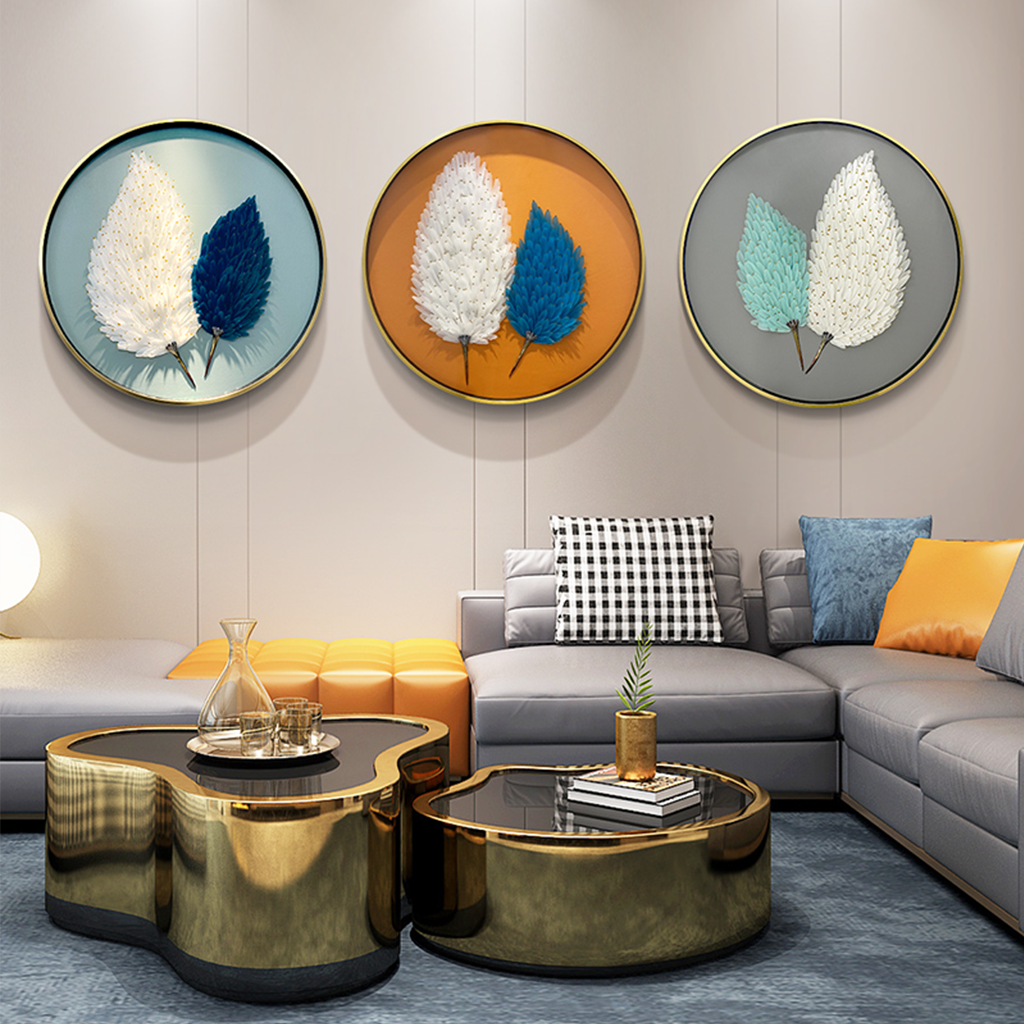 Real living room drawing circle