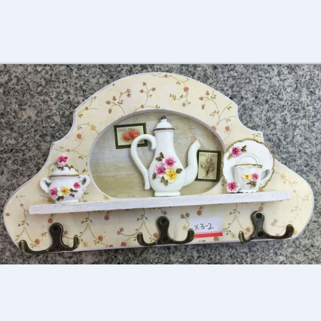 礼品花瓶壁挂厨房装饰钥匙挂钩创意木质挂衣架墙面装饰详情图1