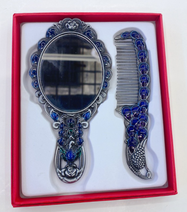 Small Metal Set Mirror full figure