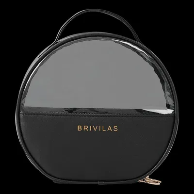 Leather Makeup Bag Large