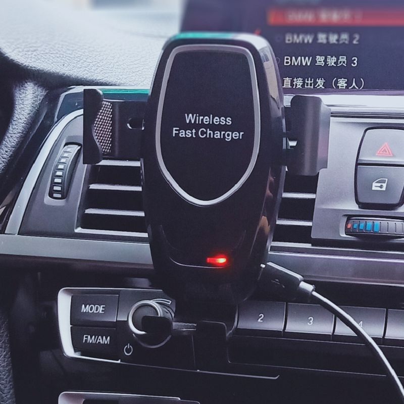 Cargador inalámbrico de coche K80 sensor de gravedad inteligente cargador inalámbrico de protección de carga rápida