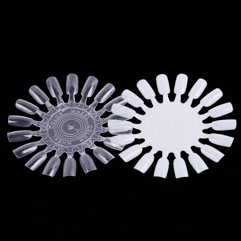 Nail art display board, round nail polish color card, sunflower-shaped detachable color card details Picture