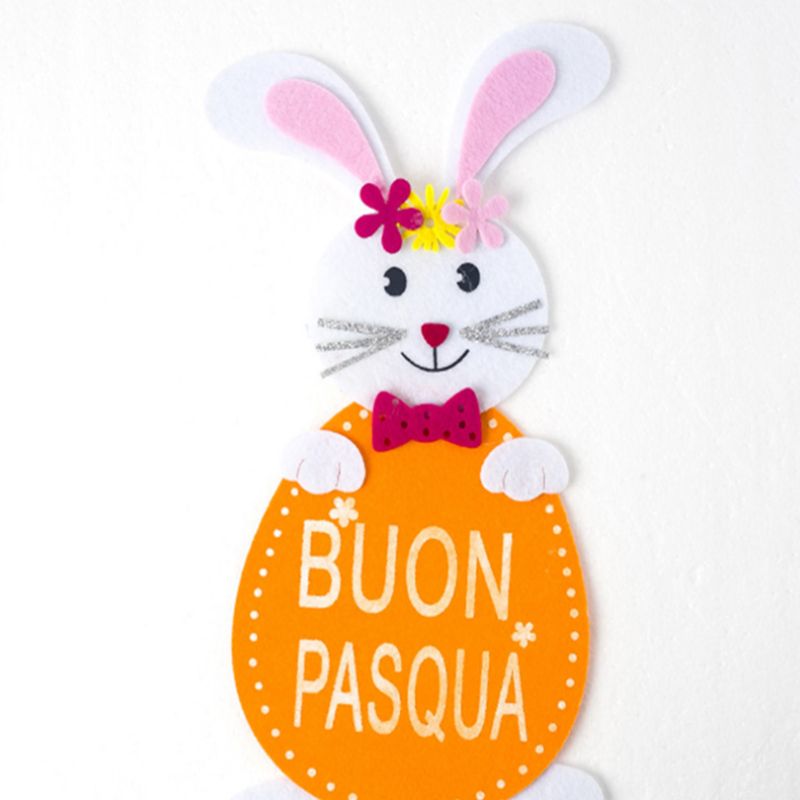 复活节 无纺布 兔子 节日装饰 可以作为门挂 DIY装饰