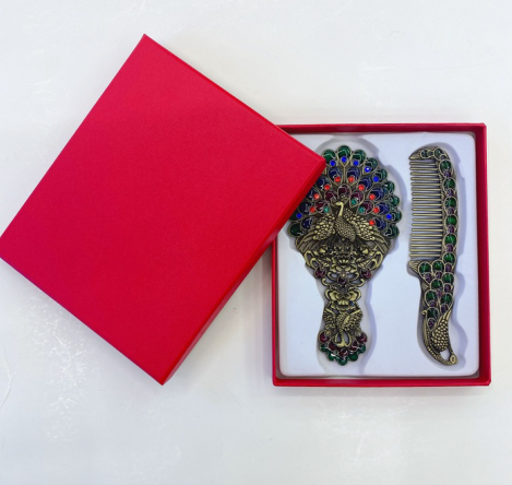 小套镜子孔雀开屏详情图2