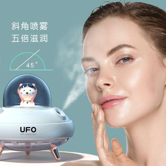 Nuevo mini UFO humidificador doble spray color noche luz dormitorio pulverizador moe favorite humidificador Specification image