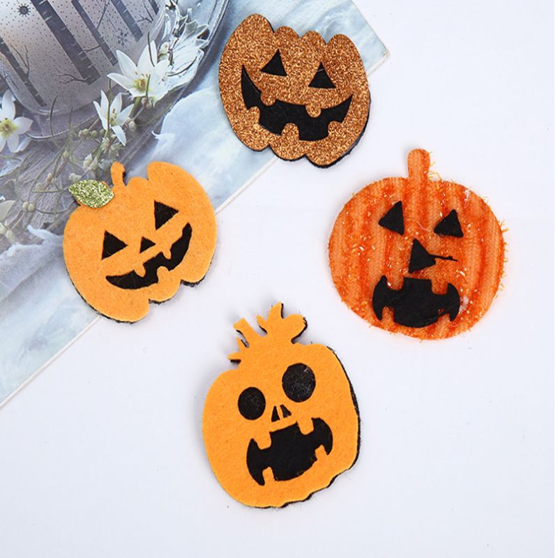 Halloween Accessory 2: DIY Pumpkin made of glossy pink non-woven fabric