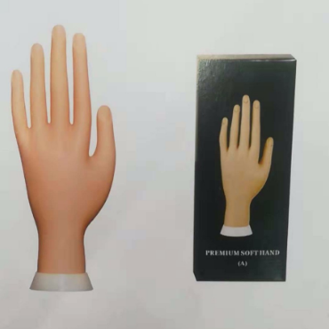 For beginners in manicure, practice hand prosthetic, rubber hand model stand, plastic prosthetic finger tool, wholesale of left hand prosthetic