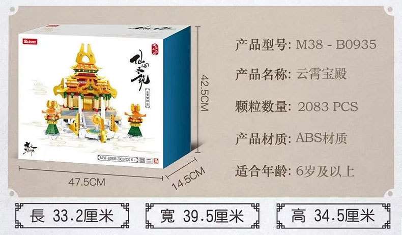 Happy Little Lu Ban's model of a traditional Chinese style architectural house in the Yunxiao Palace details Picture