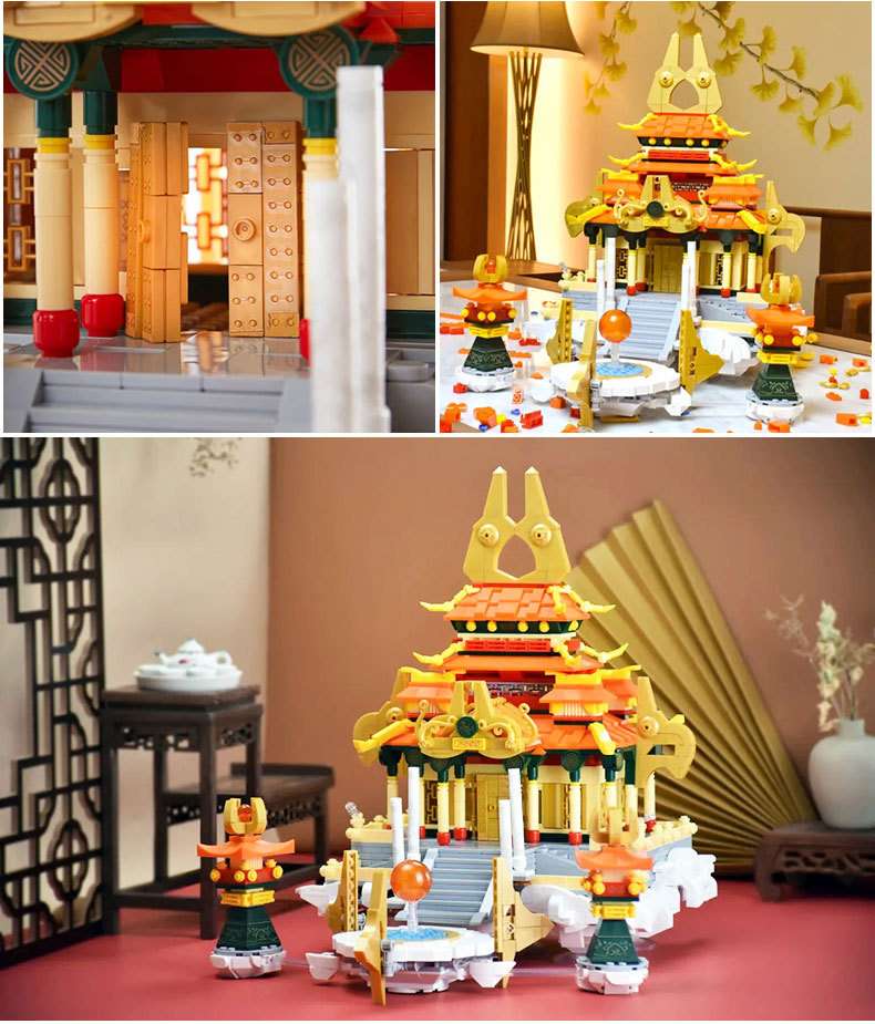 Happy Little Lu Ban's model of a traditional Chinese style architectural house in the Yunxiao Palace detail image 5