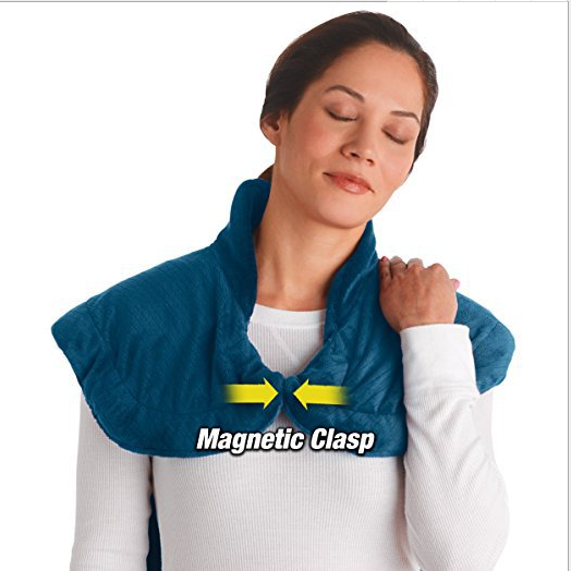 Hot compress, stress-relieving massage shawl detail image 1