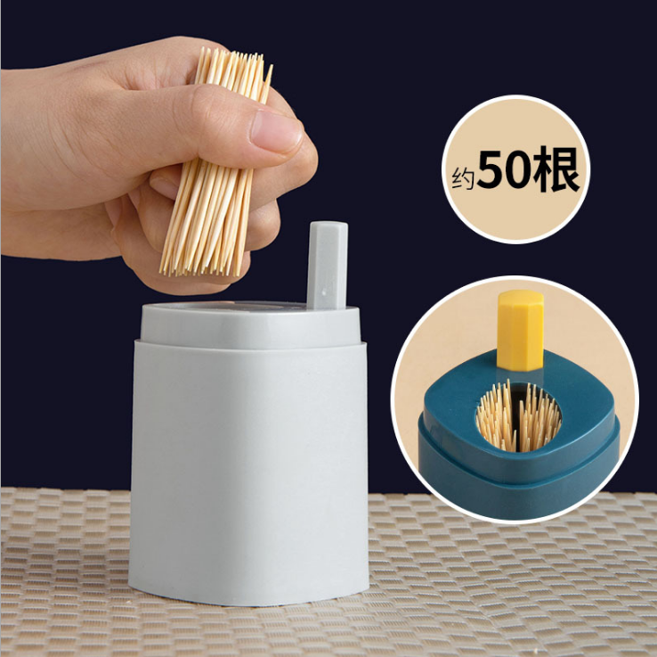 New push-type creative automatic pop-up toothpick bucket detail image 4