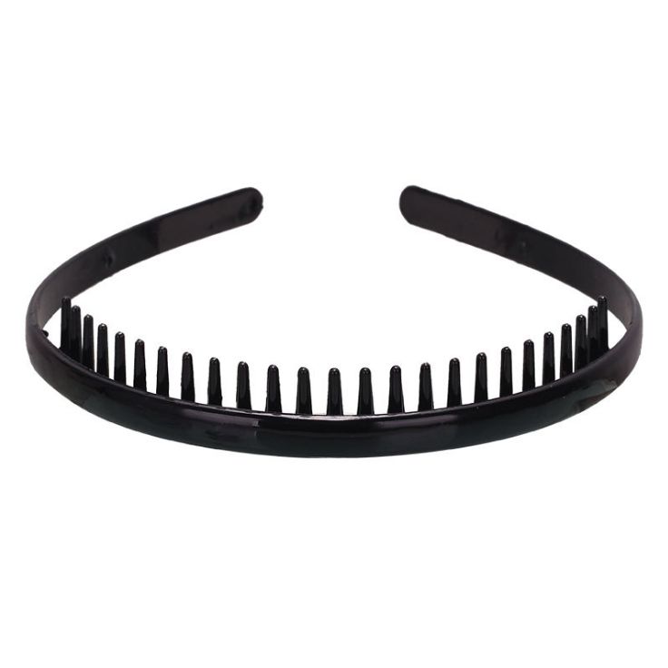 8MM wide band tooth snap comb hair clip