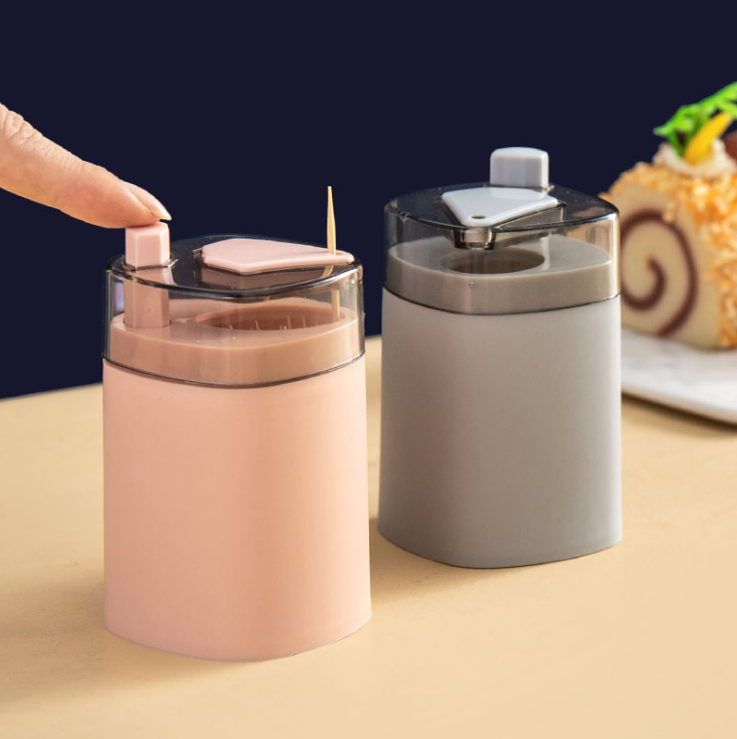 New push-type creative automatic pop-up toothpick bucket detail image 3