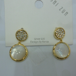 日韩高级感猫眼锆石耳环耳钉网红气质百搭耳坠