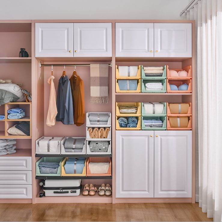 Plastic drawer storage rack