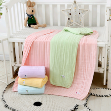 义乌好货纱布纯棉童被婴童毛巾被宝宝盖毯柔软舒适婴童空调盖毯