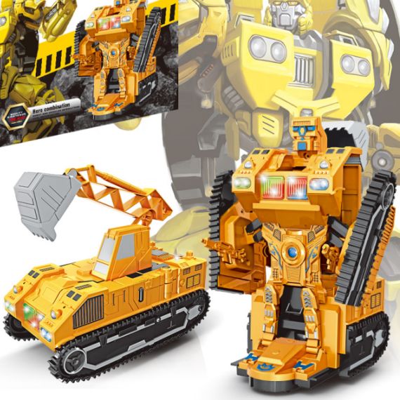 9902 Sealed box Electric Deformation Excavator (Light and music) thumbnail