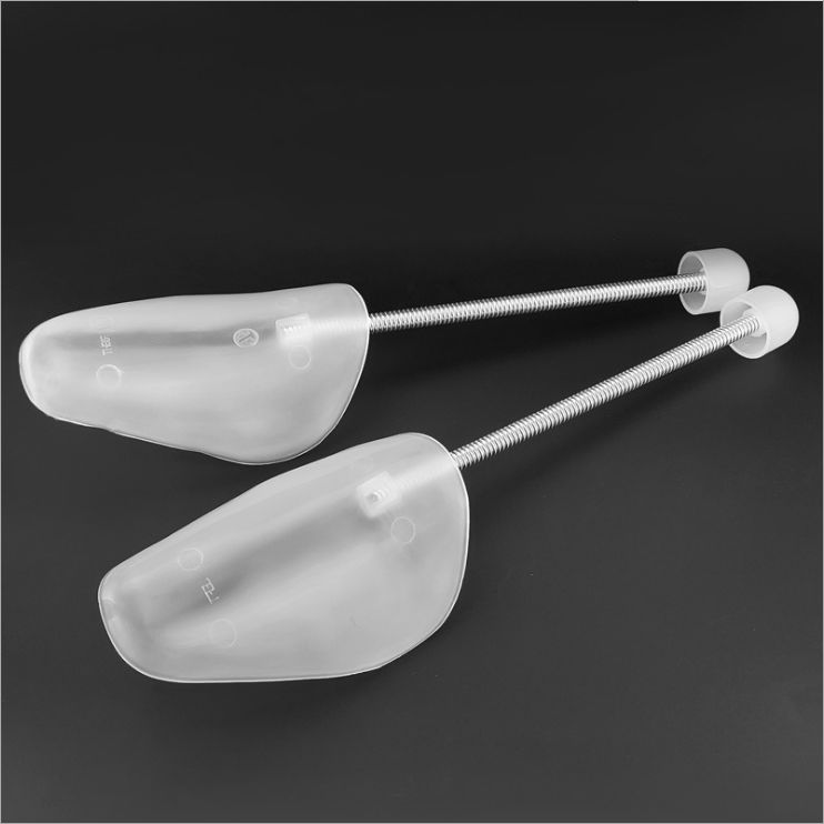 Clear plastic spring shoe brace
