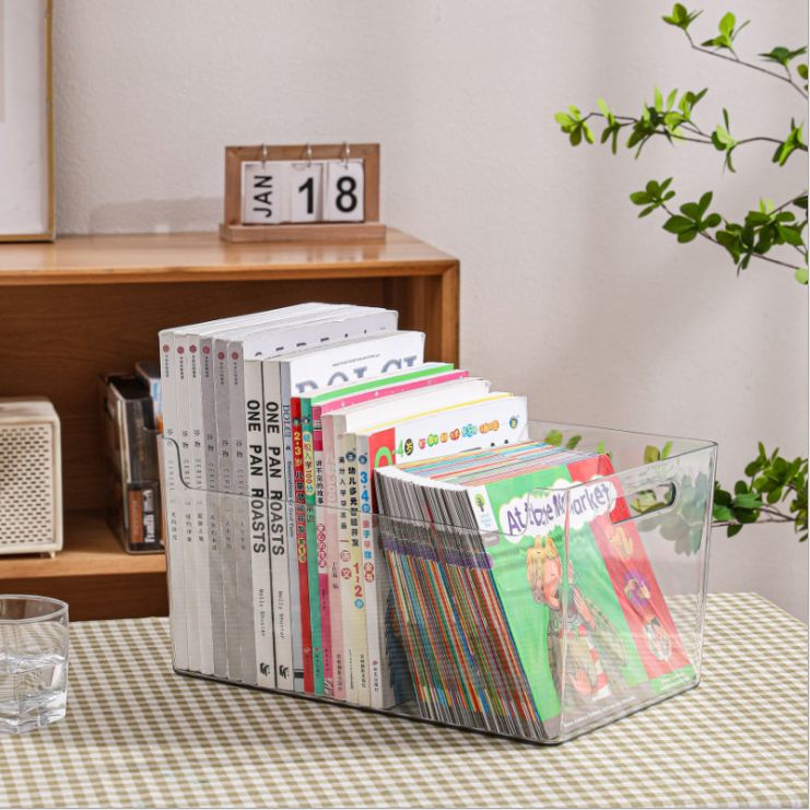 A4 bookcase storage basket