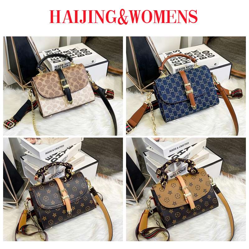 A2119-1 Bag Printed Women's Bag Korean Version Crossbody Bag Retro Messenger Bag All-In-One Handbag Women's Small Shoulder Bag Specification drawing
