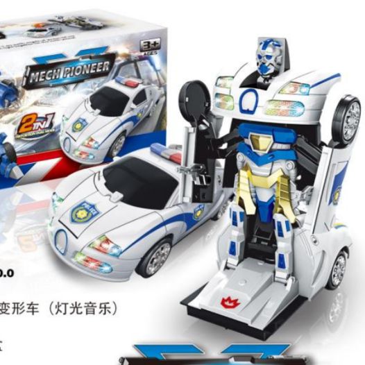 8990 Electric Bugatti Police Car Transformer (Lights and music)