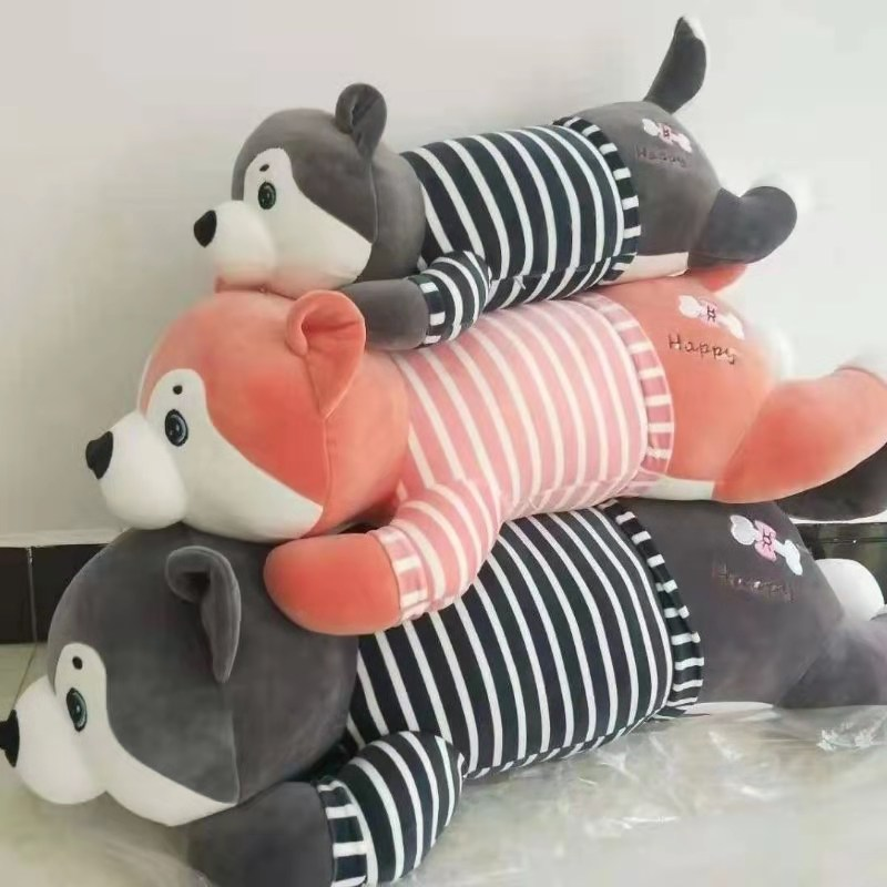 Factory direct sales of plush toys in striped Husky style from Baohua Toys Store detail image 1