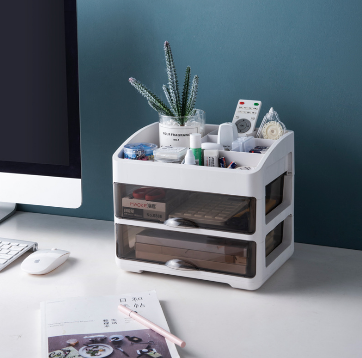 Plastic storage box, stationery and document storage box detail image 5