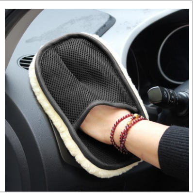 羊毛绒擦车手套详情图1