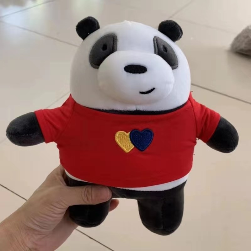 Factory direct sales of plush dolls, red clothes, naked bear style, Baohua Toys Store, lazy bed cartoon dolls, cute sleeping cushions, pillow decorations, plush doll style detail image 1