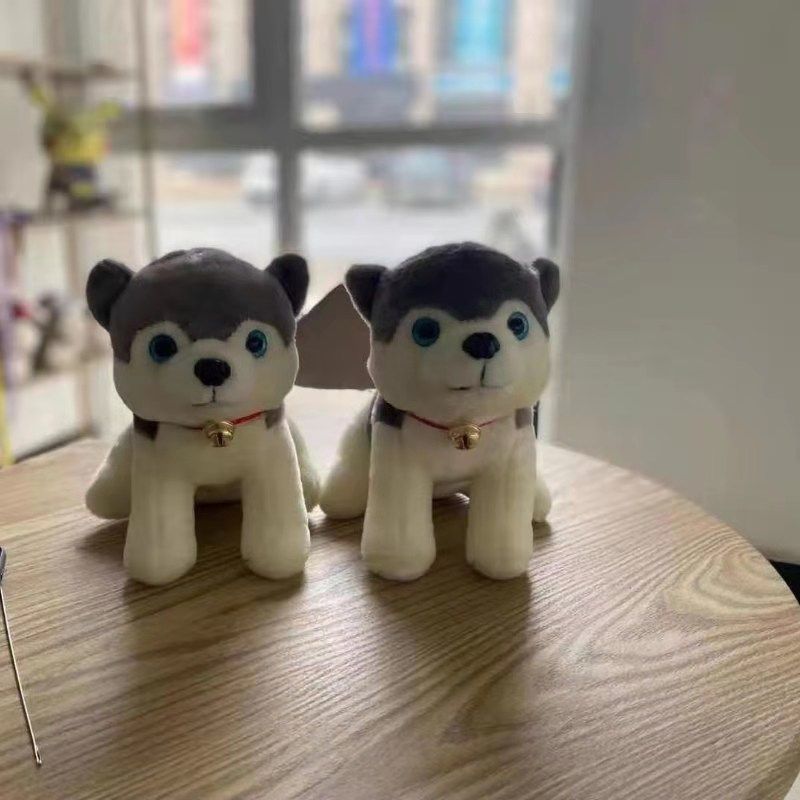 Factory direct sales of standing Husky plush toys from Baohua Toys Store Specification image