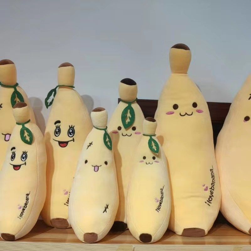 New plush toy pillow, cartoon toy, lazy person's bed, cute sleeping pillow, pillow manufacturer direct sales, plush toy banana pillow style, Baohua Toys Store
