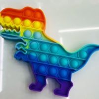 硅胶彩色恐龙减压玩具 啸龙玩具厂批发直售