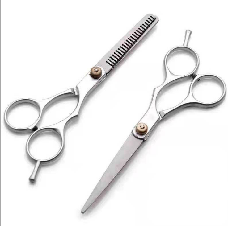 Stainless steel hairdressing scissors detail image 5