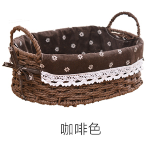 编织收纳筐桌面整理筐杂物零食收纳篮玩具化妆品收纳筐布衣钥匙盒详情图6