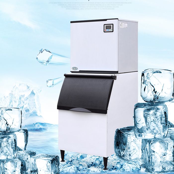 Yurui split ice machine Milk tea shop commercial large capacity automatic ice making machine 250KG water cooling