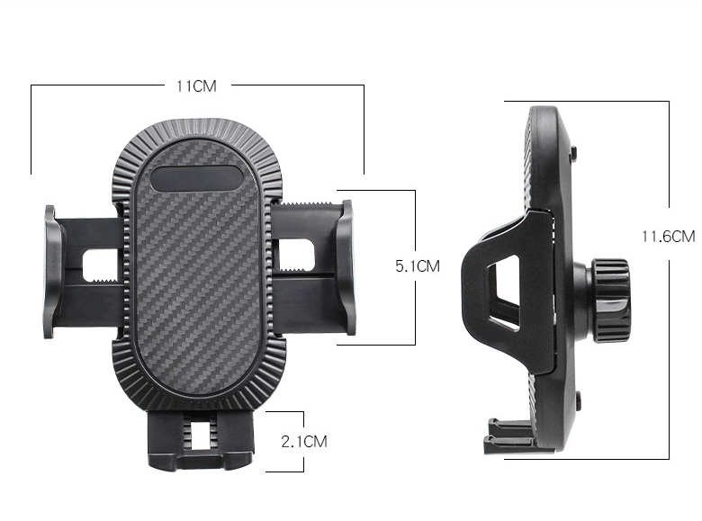 碳纤维车载手机支架伸缩吸盘支架出风口手机导航支架详情4