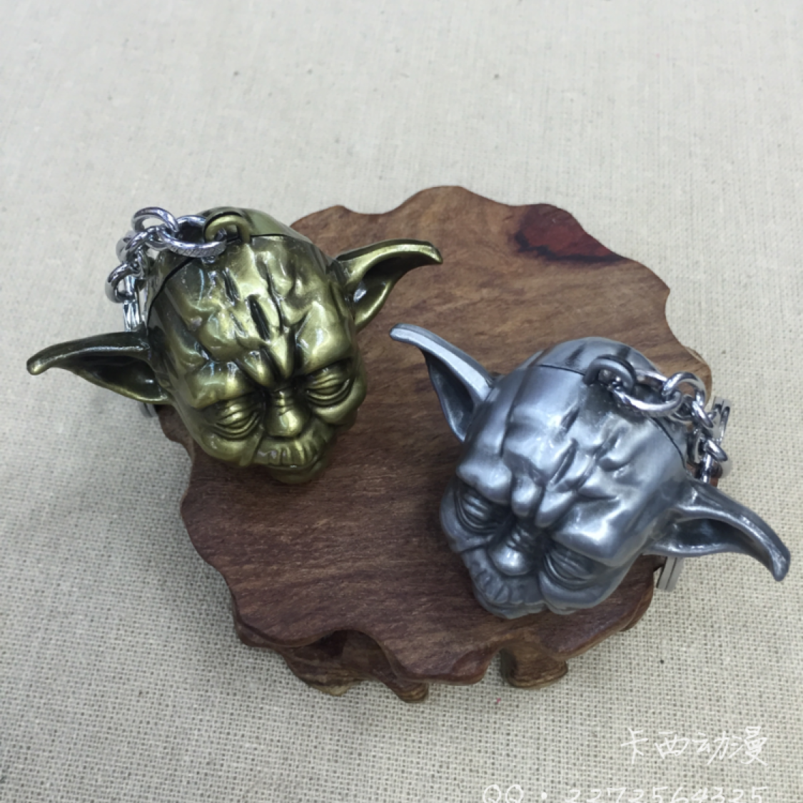 dds星球大战立体尤达钥匙扣动漫手机挂件