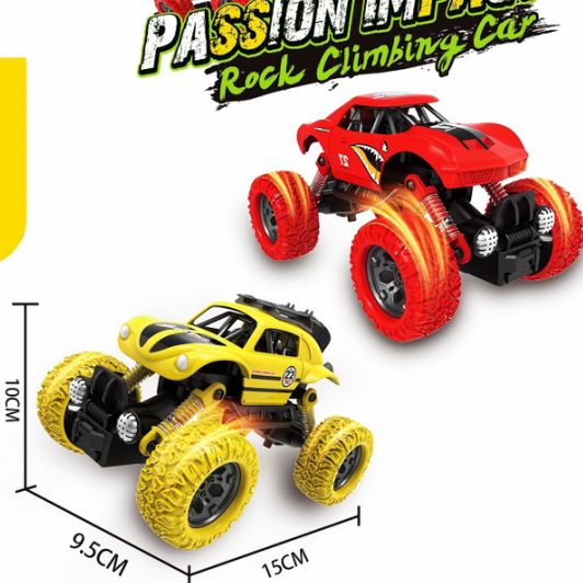 7389 sealed color box display box 12 zhuang inertial off-road stunt cars