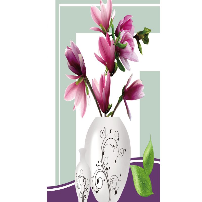 无框画花卉墙画板画密度板板画132410