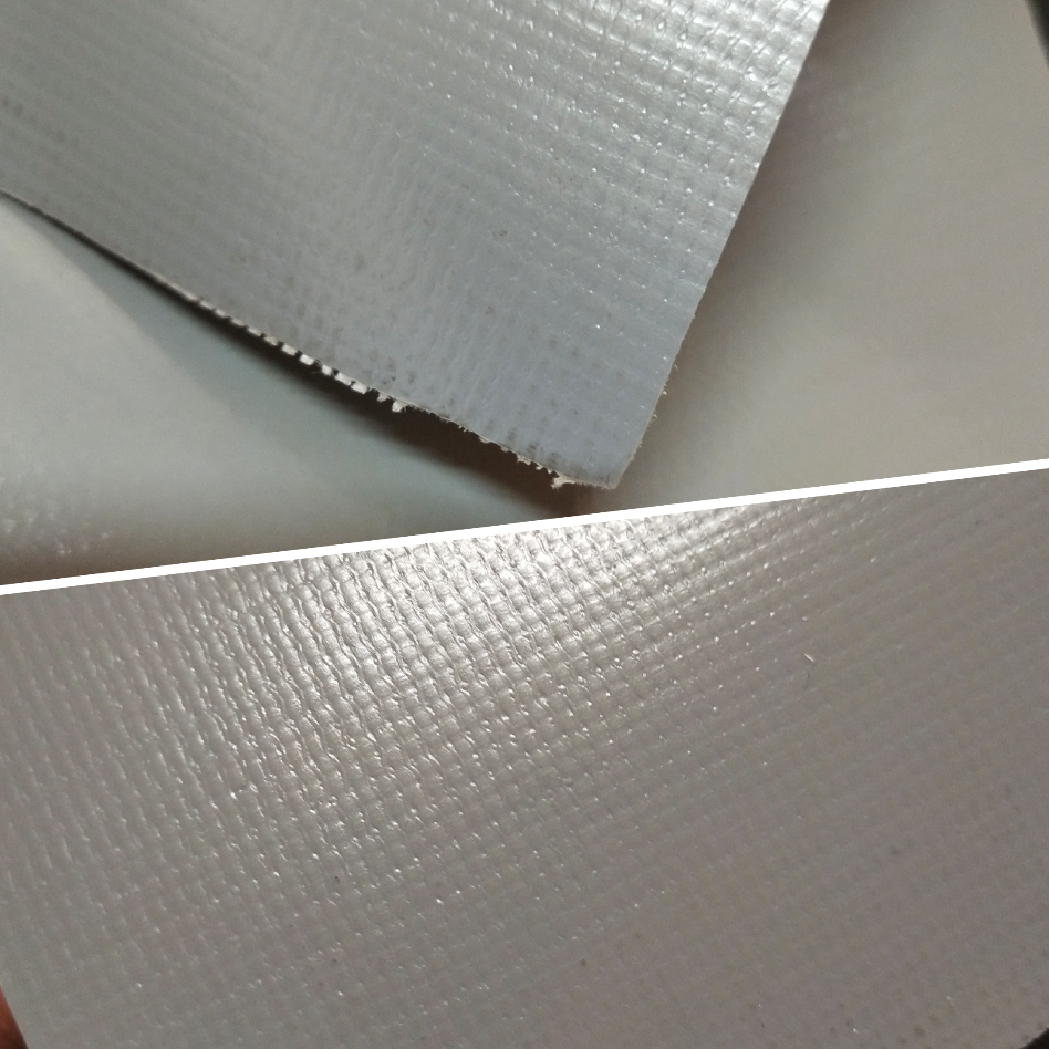 Grey glossy PVC mesh fabric, luggage fabric, tent fabric, machine cover, furniture cover, and special fabric for sports goods